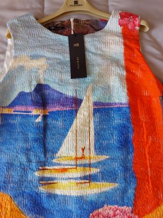 Vestido Nuribel, Estampado, Talla 48.