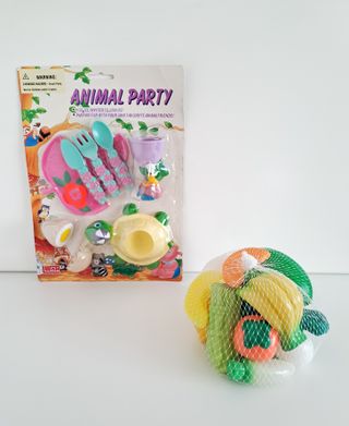 Lote Juguetes Alimentos y utensilios de cocina