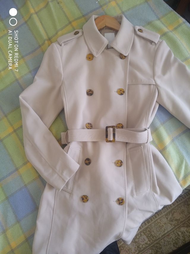 Abrigo entretiempo beige