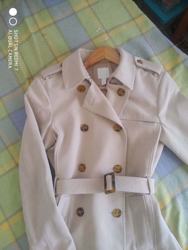 Abrigo entretiempo beige