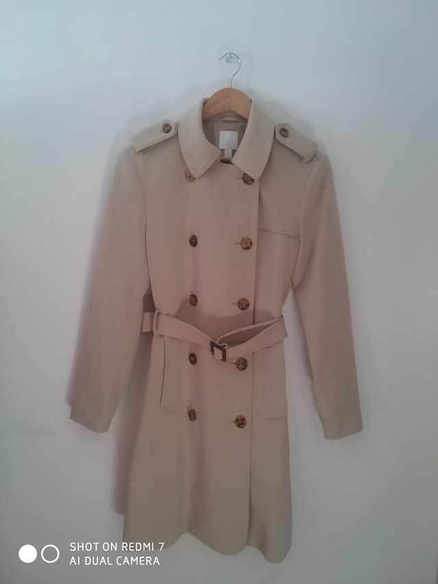 Abrigo entretiempo beige