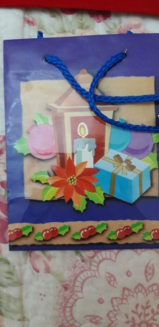 SET 7 BUSTE SACCHETTI REGALO NATALIZIE