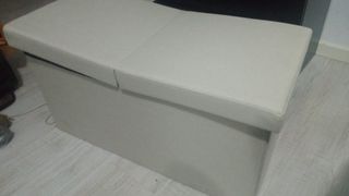 Puf / Arcón de Almacenaje Nuevo en su embalaje.