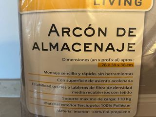 Puf / Arcón de Almacenaje Nuevo en su embalaje.