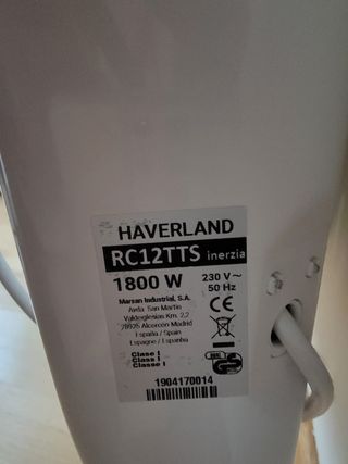 EMISOR TÉRMICO HAVERLAND INERZIA