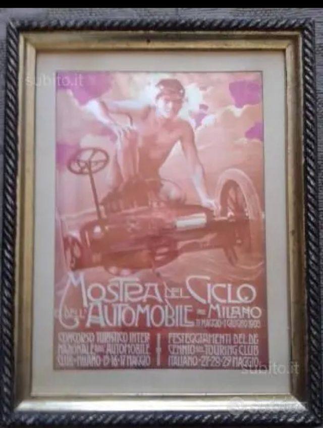 Pubblicità del ciclo e dell'automobile