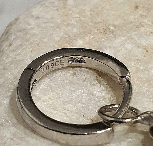 Orecchini cerchio con charms in argento