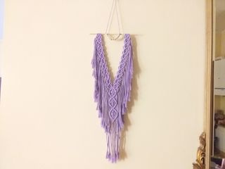 Macrame Tapiz Boho pared colores  Decoracion hogar