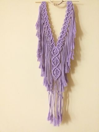 Macrame Tapiz Boho pared colores  Decoracion hogar