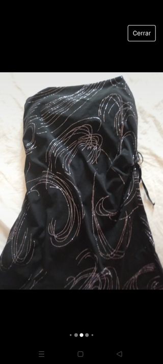Camiseta fantasía negra Pilar Prieto. talla 40