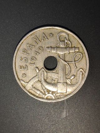 50 céntimos peseta 1962