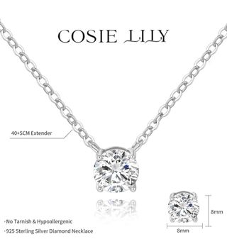 Collar plata 925 circonita 