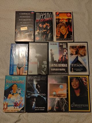 Pack Películas y 2 conciertos en VHS