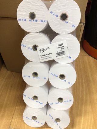 Rollo papel caja registradora