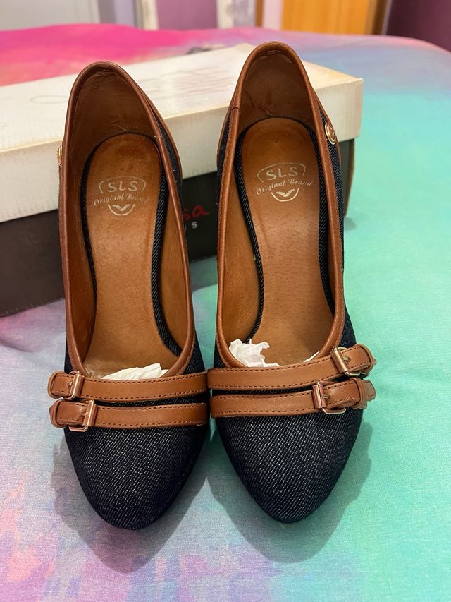 zapatos plataforma y tacon salsa