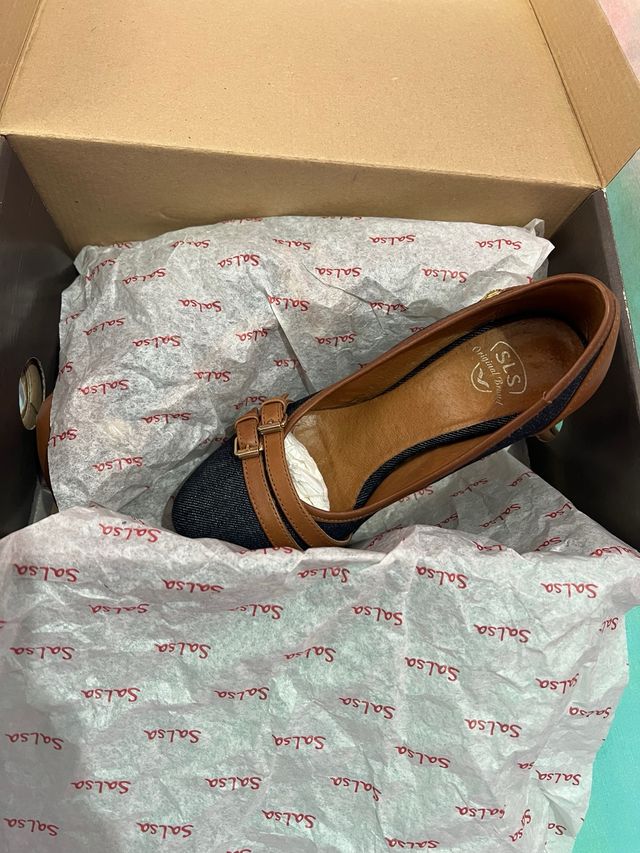 zapatos plataforma y tacon salsa