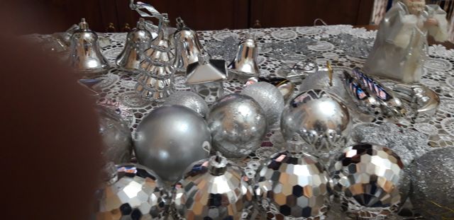 Set 40 pezzi decorazioni natalizie