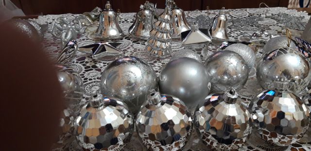 Set 40 pezzi decorazioni natalizie