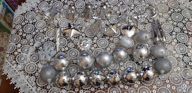 Set 40 pezzi decorazioni natalizie