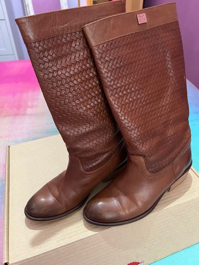 botas piel marca salsa