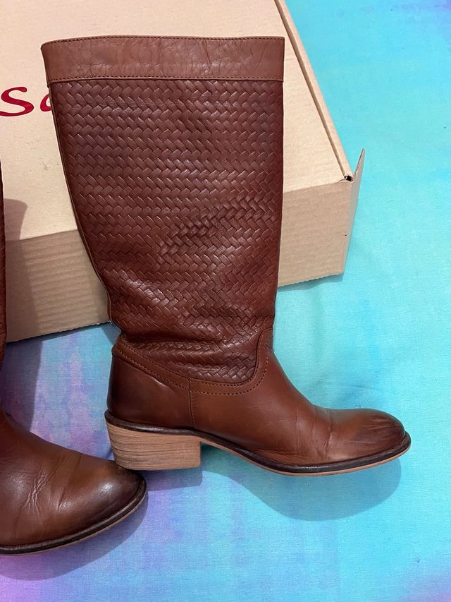 botas piel marca salsa