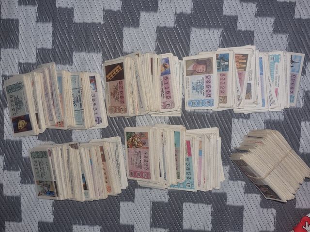 lote de Lotería nacional del año 1971 a 1988