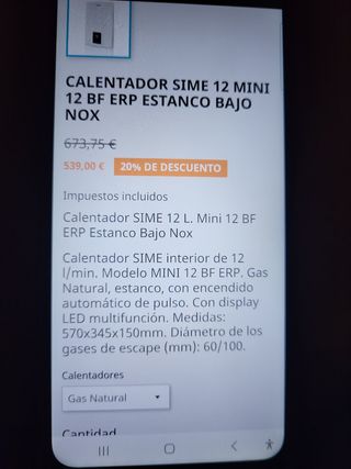 Termo de gas natural