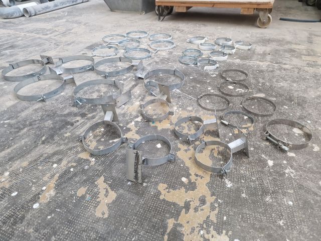 Abrazaderas distintas medidas y tipos