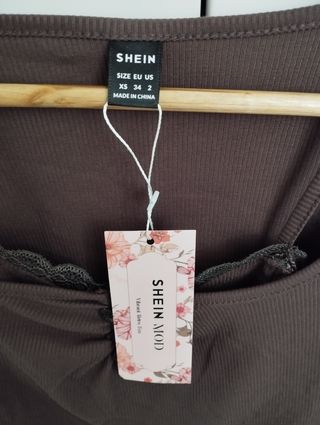 Camiseta manga larga Shein