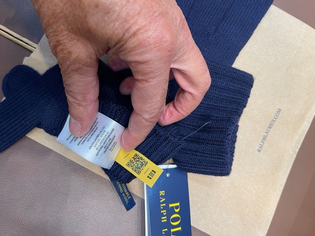 Guantes lana  Polo Ralph Lauren ( azul marino )