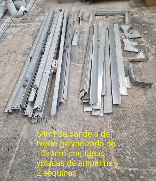 Bandeja hierro galvanizado 10x16cmx54mt