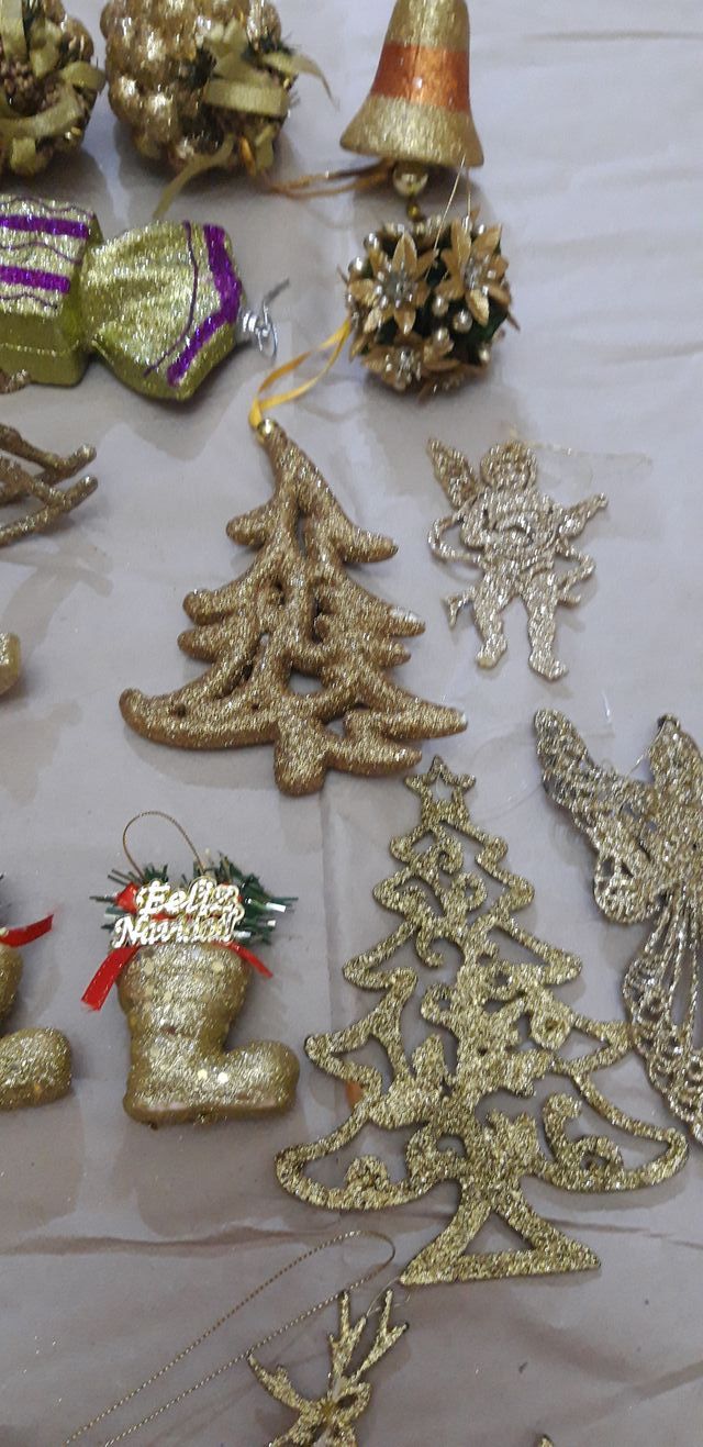 Set 21 pezzi decorazioni natalizie