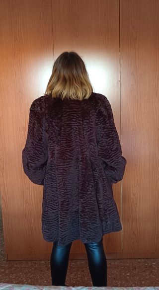 Abrigo de piel de conejo