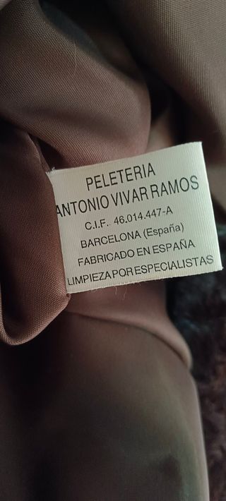 Abrigo de piel de conejo