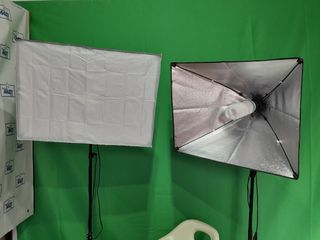 2 focos iluminacion para gravar video o fotografía