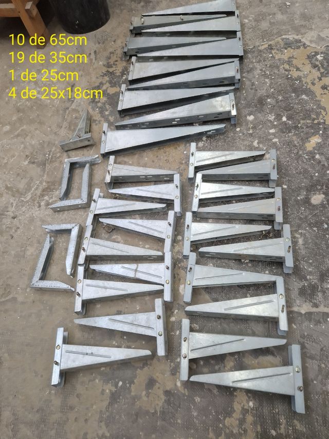 Escuadras hierro galvanizado, pack