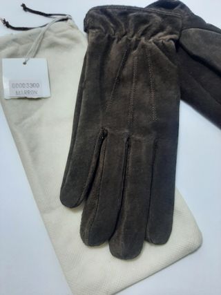 Guantes de ante sin estrenar