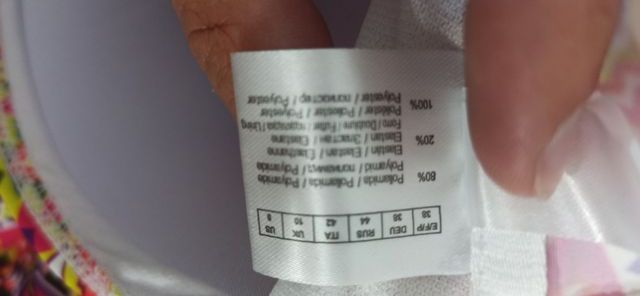 Bikini completo Venca stampato rosa giallo 38