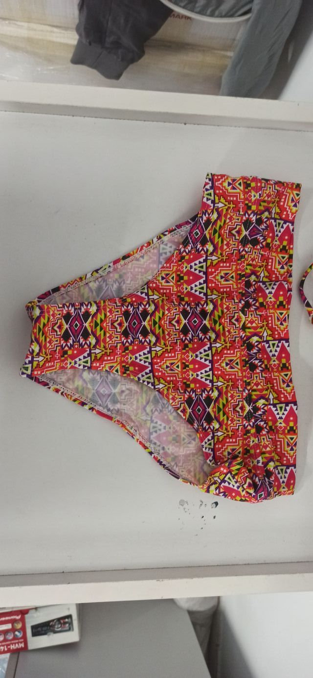 Bikini completo Venca stampato rosa giallo 38