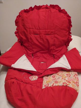 Funda cochecito bebe + saco "Rosy"