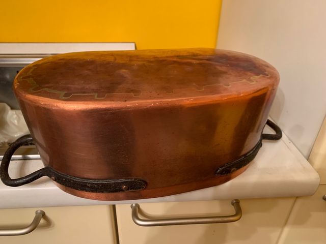 Antica pesciera in rame