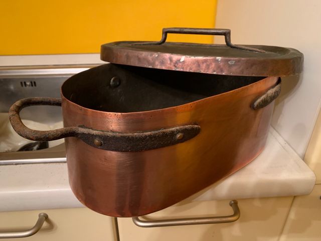 Antica pesciera in rame