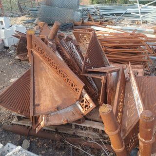 Antiguos Escalones Escalera hierro forja