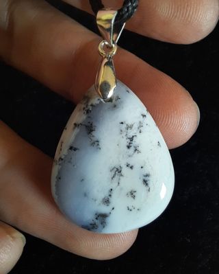 Colgante de Merlinita y Plata de Ley