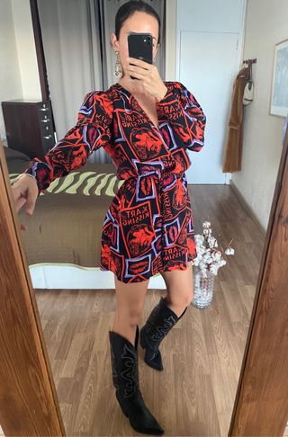 Nuevo vestido estampado The Kooples talla 1/S