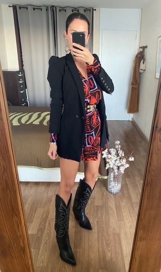 Nuevo vestido estampado The Kooples talla 1/S