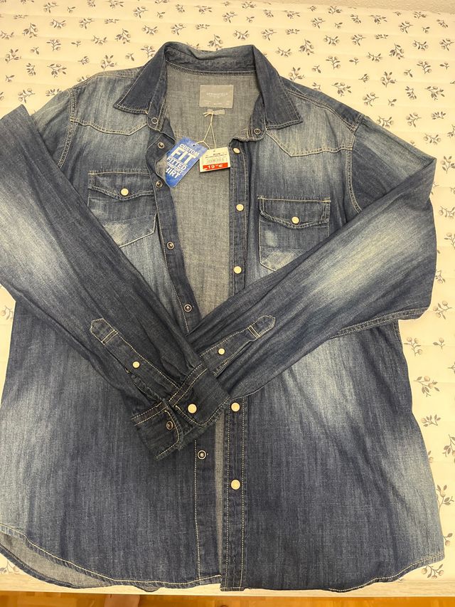 camisa vaquera chico