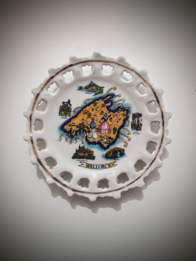 PRATO DE LEMBRANÇA VINTAGE DE MAIORCA