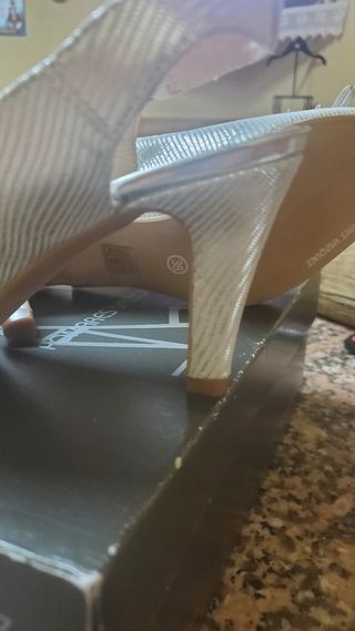 Zapatos plata fiesta