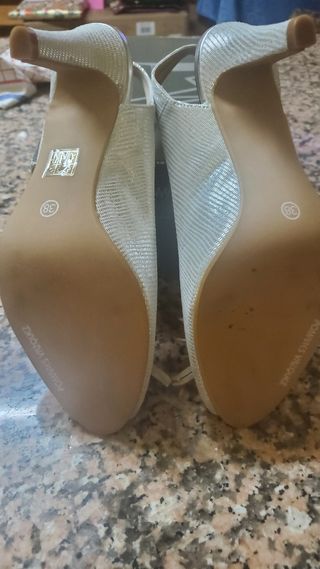 Zapatos plata fiesta